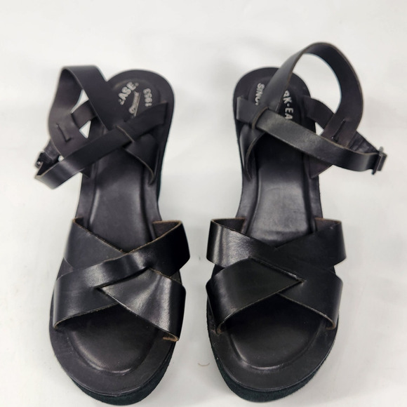 Kork-Ease Ava 2.0 Platform Wedge Sandal US 10 EU 42 Black Leather Comfort Luxe - Picture 3 of 9